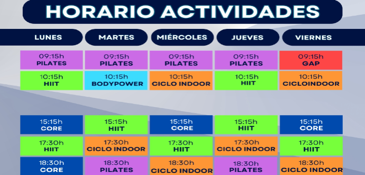 CALENDARIO DE ACTIVIDADES